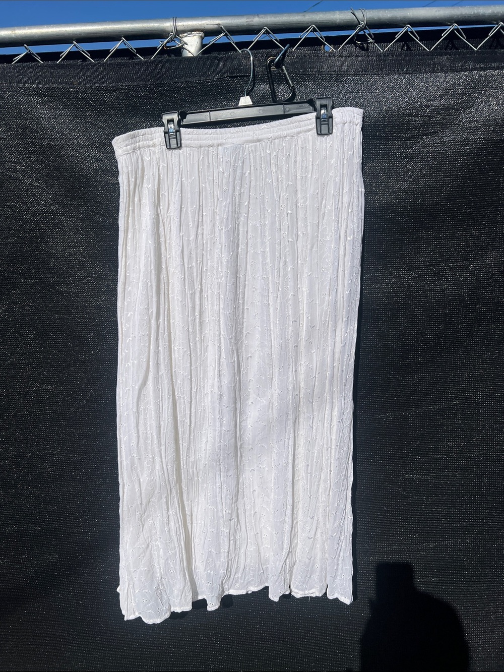Style & Co. White Textured Maxi Skirt